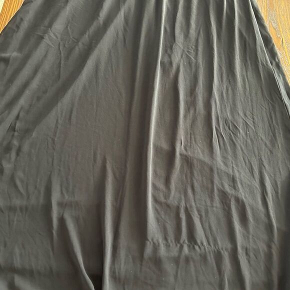 City Chic high neck lace panel maxi dress Flowy M SZ 20 gothic black industrial - Picture 8 of 13